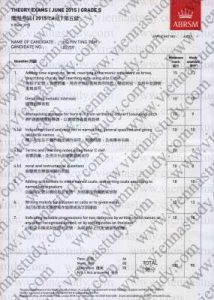 Associated Board of the Royal Schools of Music – Theory Grade 5 – 90/100 Distinction