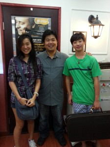 Karen Tsang (left), The University of Oxford Will Shao (right), Eton College, awarded Music Scholarship